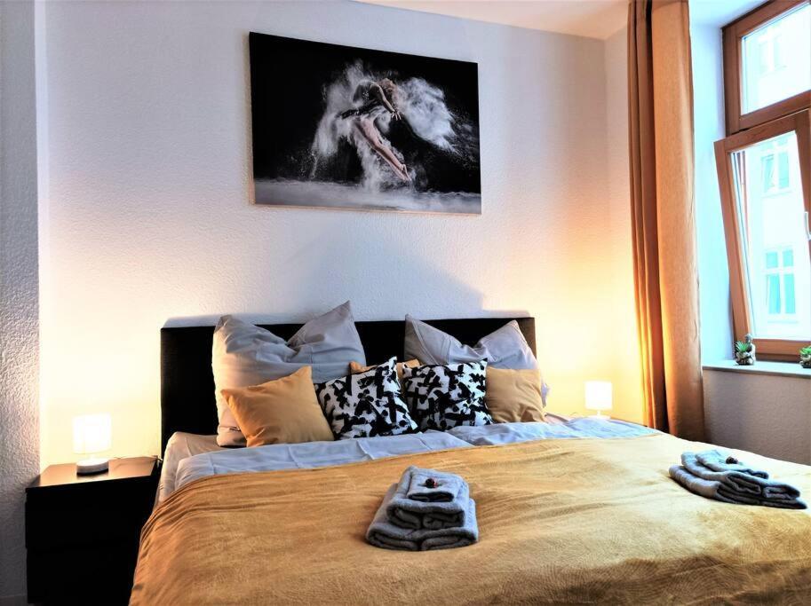 Modernes Apartment Mit Balkon Magdeburg Eksteriør bilde