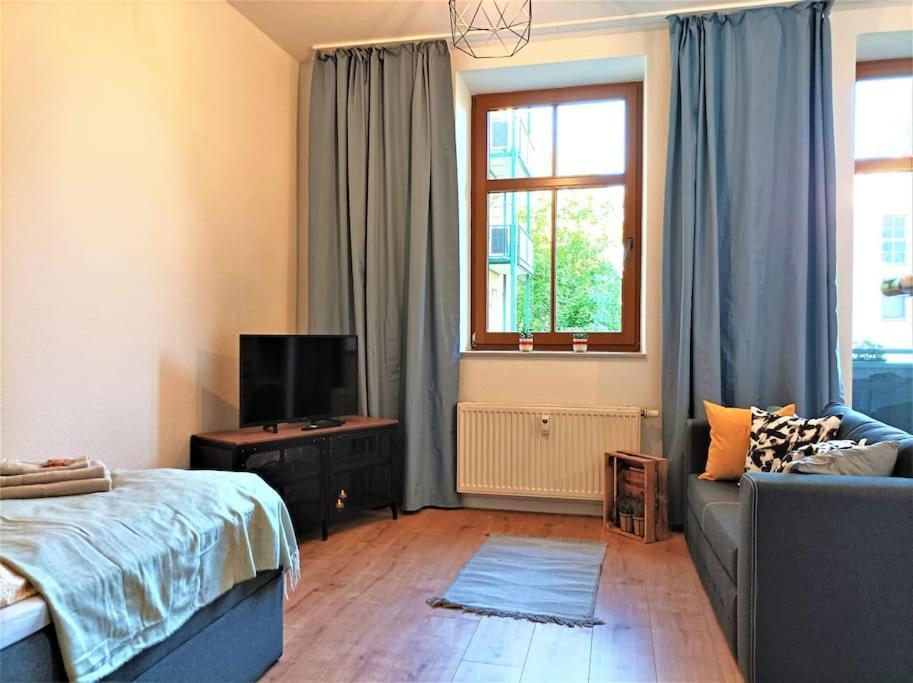 Modernes Apartment Mit Balkon Magdeburg Eksteriør bilde