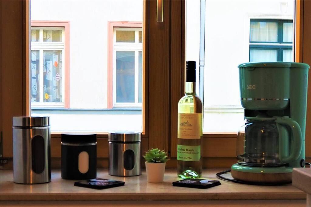 Modernes Apartment Mit Balkon Magdeburg Eksteriør bilde